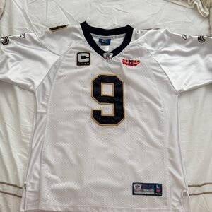 Saints Brees  Jersey with Black and Gold Number 9
